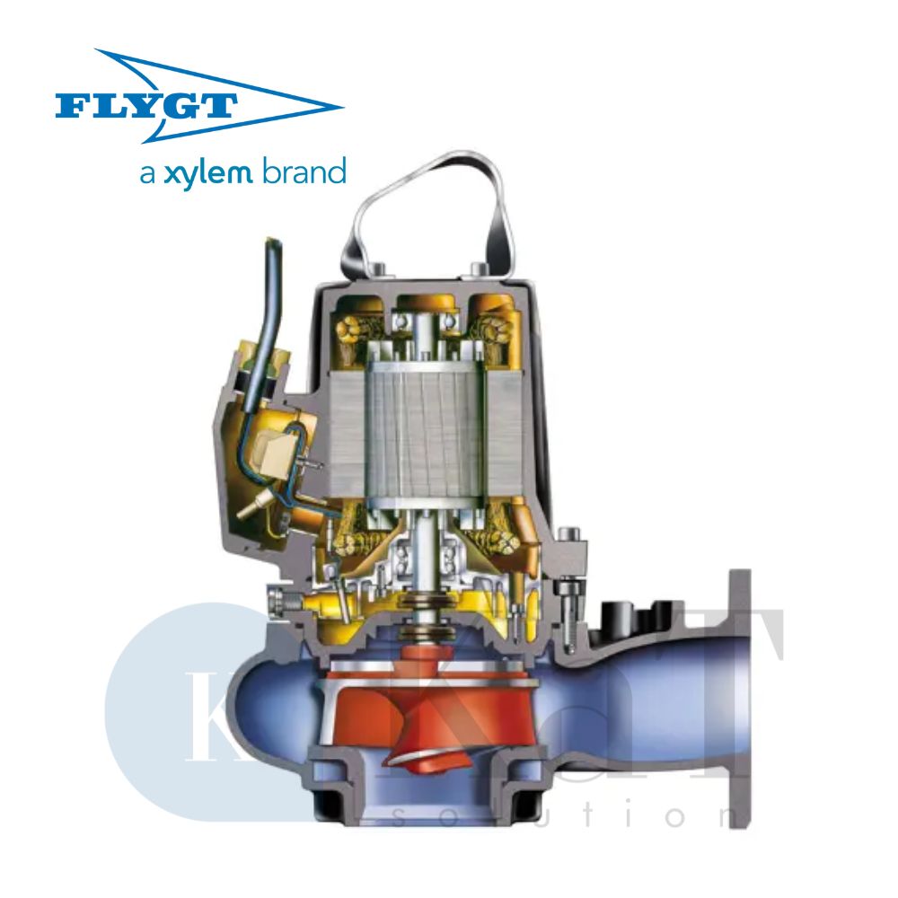 Cấu tạo bơm chìm Flygt N 3127 Cấu tạo bơm chìm Flygt N 3127