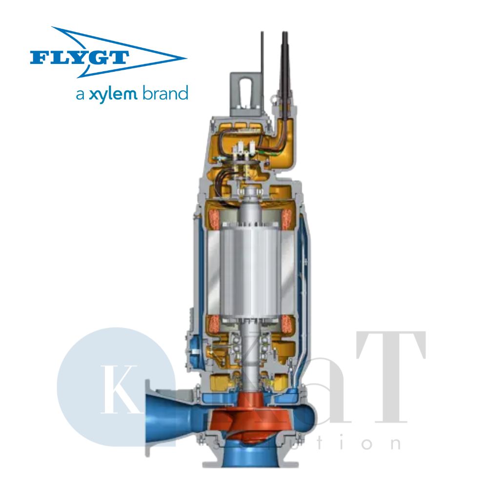 Cấu tạo bơm chìm Flygt N 3312 Cấu tạo bơm chìm Flygt N 3312