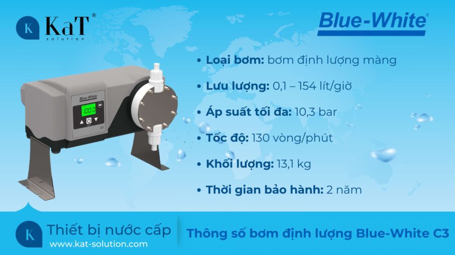 Thông số bơm định lượng Blue White C3